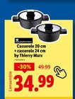 Casserole 20 cm + casserole 24 cm by Thierry Marx - Masterpro - Lidl à Cannes Casserole 20 cm + casserole 24 cm by Thierry Marx - Masterpro en promo chez Lidl Cannes à 34,99 €
