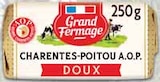 Beurre Moulé AOP Charentes Poitou Doux - GRAND FERMAGE - Intermarché à Rueil-Malmaison Beurre Moulé AOP Charentes Poitou Doux - GRAND FERMAGE en promo chez Intermarché Rueil-Malmaison à 1,34 €