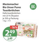 Bio Unser Pures Toastbrötchen von Mestemacher im aktuellen V-Markt Prospekt für 2,49 €