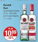 Rum von Bacardi im aktuellen V-Markt Prospekt für 10,89 €