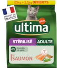 CROQUETTE POUR CHAT STÉRILISÉ ADULTE AU SAUMON ULTIMA - ULTIMA en promo chez Auchan Supermarché Montpellier à 29,99 €
