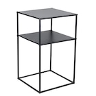 Bout de canapé carré métal noir Houston 35x35xH59cm en promo chez Gifi Lunéville à 7,98 €