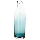 Karaffe Klarglas/blau im IKEA Prospekt zum Preis von 9,99 €