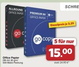 ALLROUND OFFICE-PAPER im Angebot bei famila Nordwest in Oldenburg ALLROUND OFFICE-PAPER Angebote von go copy bei famila Nordwest Oldenburg für 15,00 €