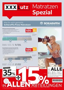 Matratze im aktuellen XXXLutz Möbelhäuser Prospekt (Essen) Matratze im XXXLutz Möbelhäuser Prospekt "Matratzen-Spezial" mit 12 Seiten (Essen)