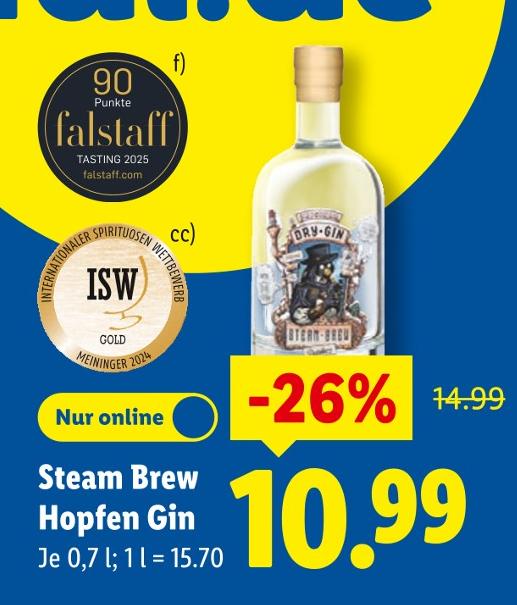Steam Brew Hopfen Gin