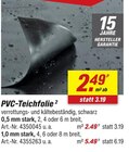 PVC-Teichfolie im Angebot bei toom Baumarkt in Bochum PVC-Teichfolie Angebote bei toom Baumarkt Bochum für 2,49 €