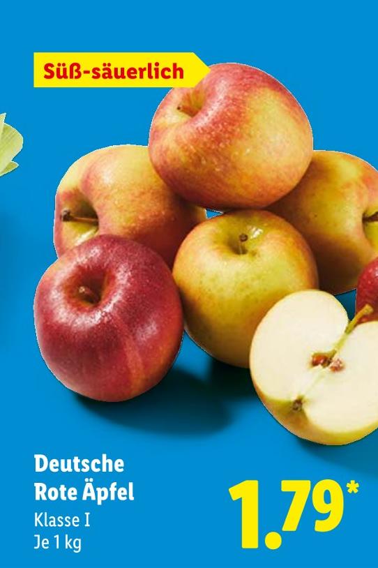 Deutsche Rote Äpfel