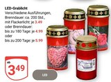 Aktuelle Kerzen Angebote bei GLOBUS in Saarbrücken Aktuelles LED-Grablicht Angebot bei GLOBUS in Saarbrücken ab 3,49 €