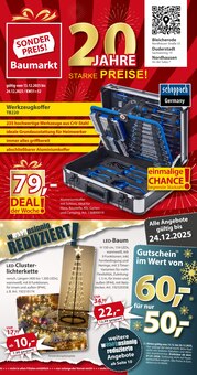 Weihnachtsdeko im aktuellen Sonderpreis Baumarkt Prospekt (Göttingen) Weihnachtsdeko im Sonderpreis Baumarkt Prospekt "20 JAHRE STARKE PREISE" mit 21 Seiten (Göttingen)