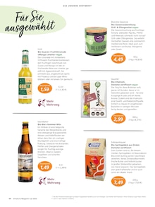 Bier Angebot im aktuellen Alnatura Prospekt auf Seite 44