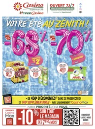 Catalogue Casino Supermarchés à Rillieux-la-Pape, avec 32 pages Prospectus Casino Supermarchés à Rillieux-la-Pape, "Votre été au zénith !", 32 pages, 01/08/2022 - 14/08/2022