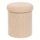 Pouf pliable jaiko bouclette en promo chez Maxi Bazar Toulon à 9,99 €