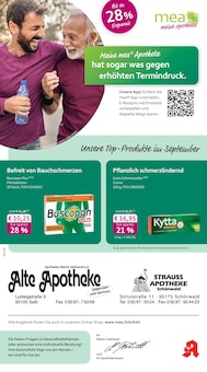 mea - meine apotheke Prospekt der Woche "Unsere September-Angebote" Seite 1, 01.09.2025 bis 30.09.2025 für Schönwald Aktueller mea - meine apotheke Prospekt "Unsere September-Angebote" Seite 1 von 4 Seiten für Schönwald