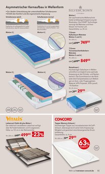 Bett im Matratzen Concord Prospekt "BLACK DEALS" mit 9 Seiten (Erfurt)