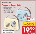 Tragbares Design-Radio im Netto Marken-Discount Prospekt Tragbares Design-Radio von EASYmaxx im aktuellen Netto Marken-Discount Prospekt für 19,99 €