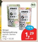 Katzennahrung von Strayz für 1,29 € bei budni im Angebot Katzennahrung von Strayz im aktuellen budni Prospekt