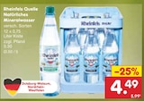 Natürliches Mineralwasser Angebote von Rheinfels Quelle bei Netto Marken-Discount Wuppertal für 4,49 €