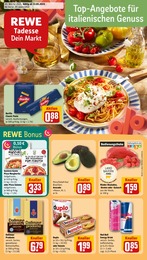 REWE Prospekt für München mit 20 Seiten REWE Prospekt "Dein Markt" für München, 20 Seiten, 12.05.2025 - 17.05.2025