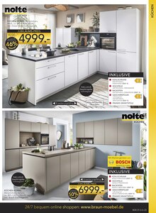 Küche im BRAUN Möbel-Center Prospekt "Wir feiern Jubiläum!" mit 28 Seiten (Freiburg (Breisgau))