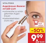 Augenbrauen-Rasierer mit LED-Licht von VITALmaxx im aktuellen Netto Marken-Discount Prospekt