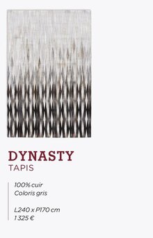 Dynasty tapis - Crozatier à Versailles Dynasty tapis en promo chez Crozatier Versailles à 1 325,00 €