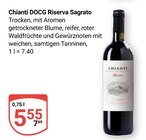 Chianti DOCG Riserva Sagrato im Angebot bei GLOBUS in Homburg Chianti DOCG Riserva Sagrato Angebote bei GLOBUS Homburg für 5,55 €