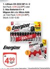 Aktuelles Lithium CR-2032 BP 4 + 2 Angebot bei GLOBUS in Braunschweig ab 4,99 €