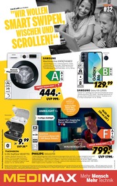 Aktueller MEDIMAX Elektromärkte Prospekt in Neuruppin und Umgebung, "WIR WOLLEN SMART SWIPEN, WISCHEN UND SCROLLEN!" mit 8 Seiten, 01.08.2025 - 08.08.2025