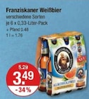 Weißbier von Franziskaner im aktuellen V-Markt Prospekt für 3,49 €