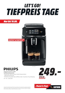 Kaffee im aktuellen MediaMarkt Saturn Prospekt (Ahlen) Kaffee im MediaMarkt Saturn Prospekt "LET'S GO! TIEFPREISTAGE" mit 17 Seiten (Ahlen)