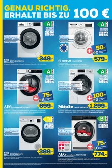 Waschmaschine im EURONICS Prospekt "GENAU RICHTIG. JEDER SOMMER HAT SEINE HITS." mit 12 Seiten (Meerbusch)