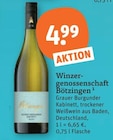 Grauer Burgunder Kabinett von Winzergenossenschaft Bötzingen im aktuellen tegut Prospekt für 4,99 €