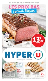Catalogue Supermarchés Hyper U en cours à Elven et alentours, "LES PRIX BAS spécial Pâques", 28 pages, 31/03/2026 - 06/04/2026