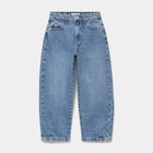 Jean barrel 5 poches coton denim double stone fille - La Halle Jean barrel 5 poches coton denim double stone fille à 15,99 € dans le catalogue La Halle