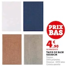Tapis de bain 50x80cm dans le catalogue Hyper U