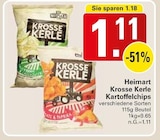 Krosse Kerle Kartoffelchips Angebote von Heimart bei WEZ Löhne für 1,11 €