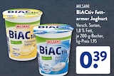 Aktuelles BiACtiv fettarmer Joghurt Angebot bei ALDI SÜD in Karlsruhe ab 0,39 €