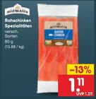 Rohschinken Spezialitäten im Angebot bei Netto Marken-Discount in Plauen Rohschinken Spezialitäten Angebote bei Netto Marken-Discount Plauen für 1,11 €
