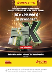 Lotto Baden-Württemberg Prospekt: "Sonderauslosung", 1 Seite, 23.09.2024 - 28.09.2024