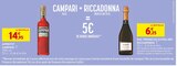 Campari + Riccadonna = 5 € de remise immédiate - Campari / Riccadonna en promo chez Intermarché Super Six-Fours-les-Plages à 6,25 €