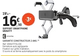 Support smartphone gravity - CELLULARLINE en promo chez E.Leclerc Colomiers à 16,90 €