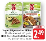 Vegane Mühlen Rostbratwürstchen bei E center im Gundelfingen Prospekt für 2,49 €