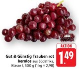 Trauben rot kernlos Angebote von Gut & Günstig bei EDEKA Karlsruhe für 1,49 €