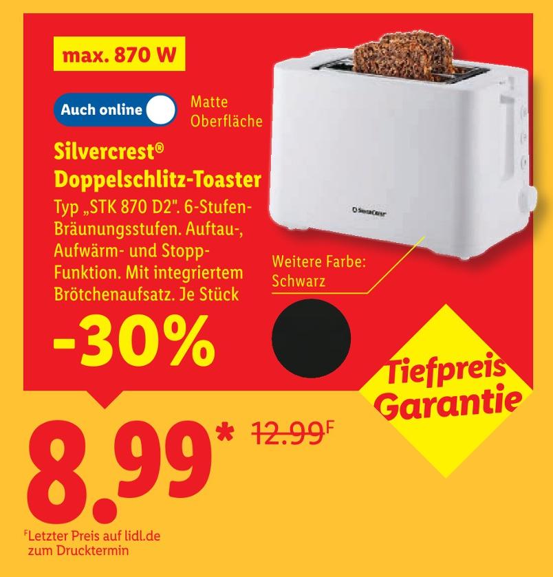 Doppelschlitz-Toaster