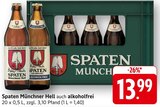 Münchner Hell im Angebot bei E center in Ulm Münchner Hell Angebote von Spaten bei E center Ulm für 13,99 €
