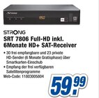 SRT 7806 Full-HD inkl. 6Monate HD+ SAT-Receiver Angebote von Strong bei expert Unna für 59,99 €