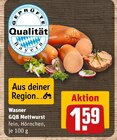 Aktuelle Mettwurst Angebote bei REWE in Nürnberg Aktuelles Wasner GQB Mettwurst Angebot bei REWE in Nürnberg ab 1,59 €