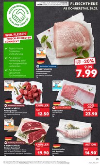 Rindfleisch im Kaufland Prospekt "Aktuelle Angebote" mit 52 Seiten (Berlin)