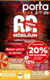 Möbel & Einrichtung Prospekt von porta Möbel Niederkassel porta Möbel Prospekt: "Besser gleich zu porta.", 4 Seiten, 31.08.2025 - 06.09.2025